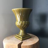 Medici style vase olive green