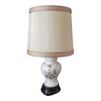 Petite lampe d'ambiance des années 60 en porcelaine