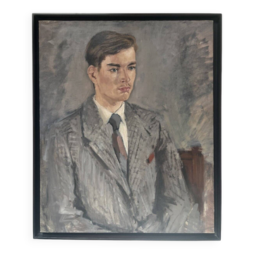 Portrait of a Young Man, oil on canvas signed
