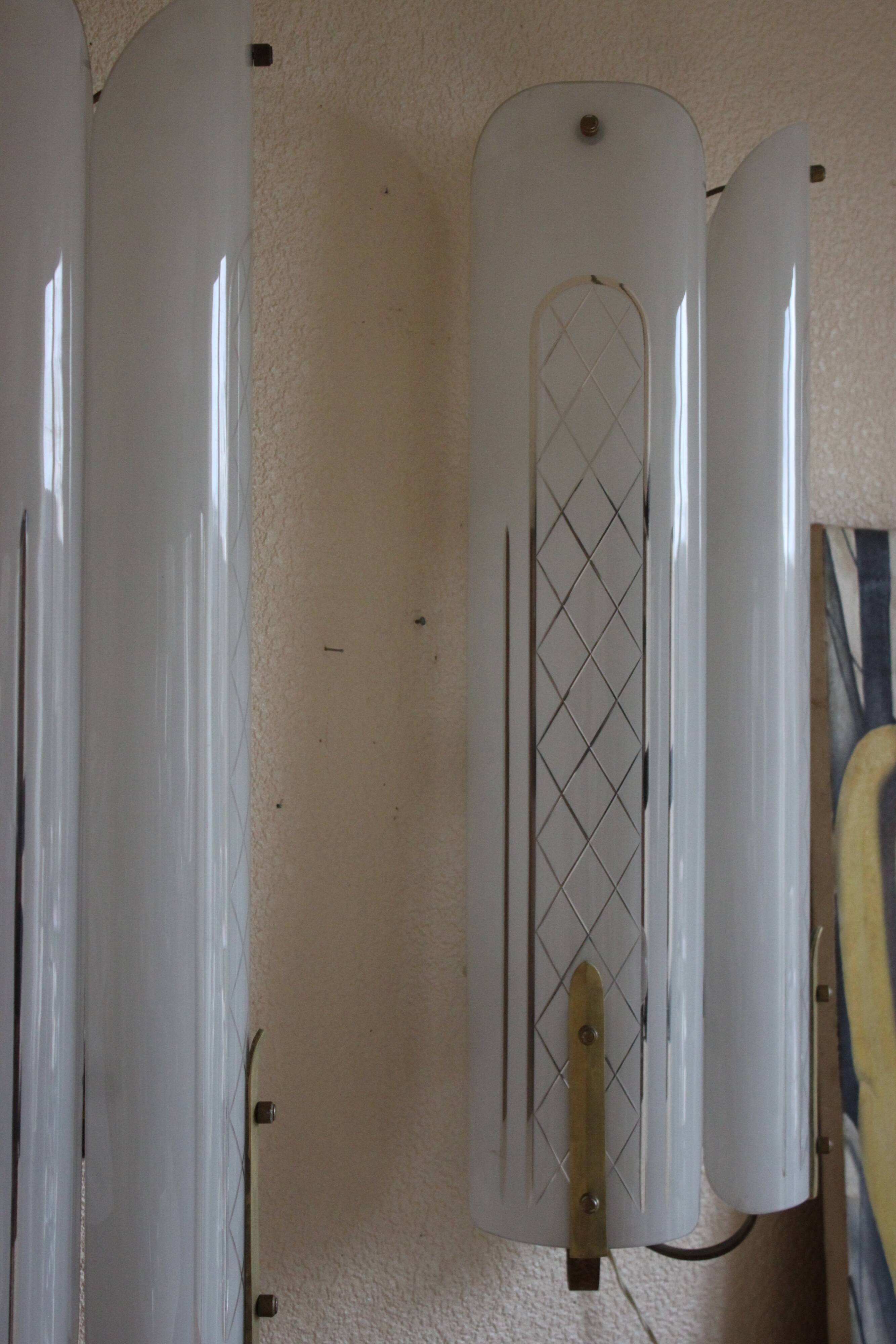Art Deco wall lamps from cinema, vintage