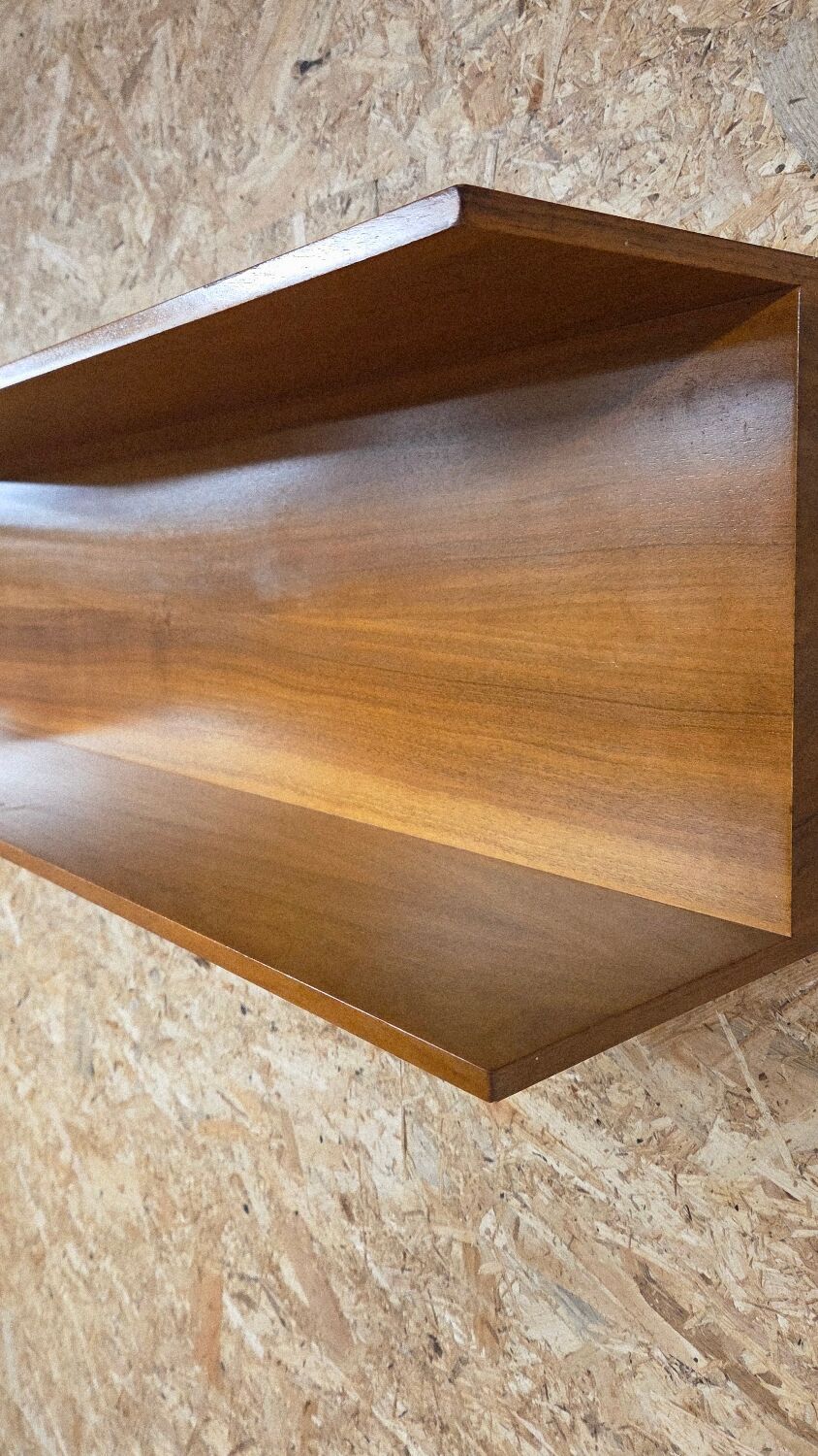 1970 teak shelf by Wilhelm Renz