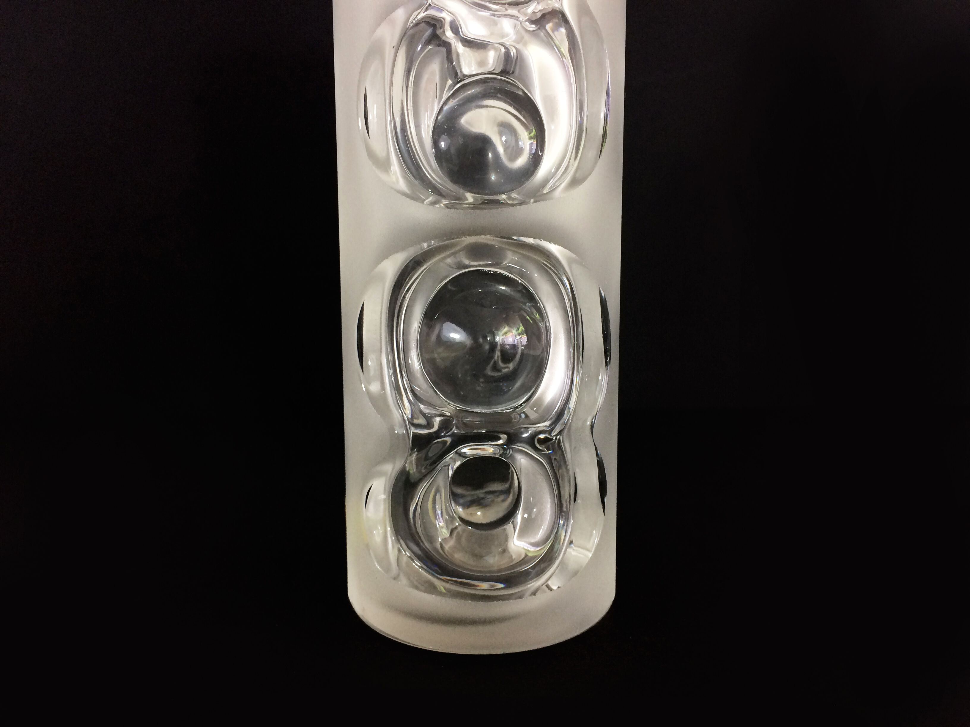 Peill & putzler crystal vase, West Germany, brutalist vase. Year 50