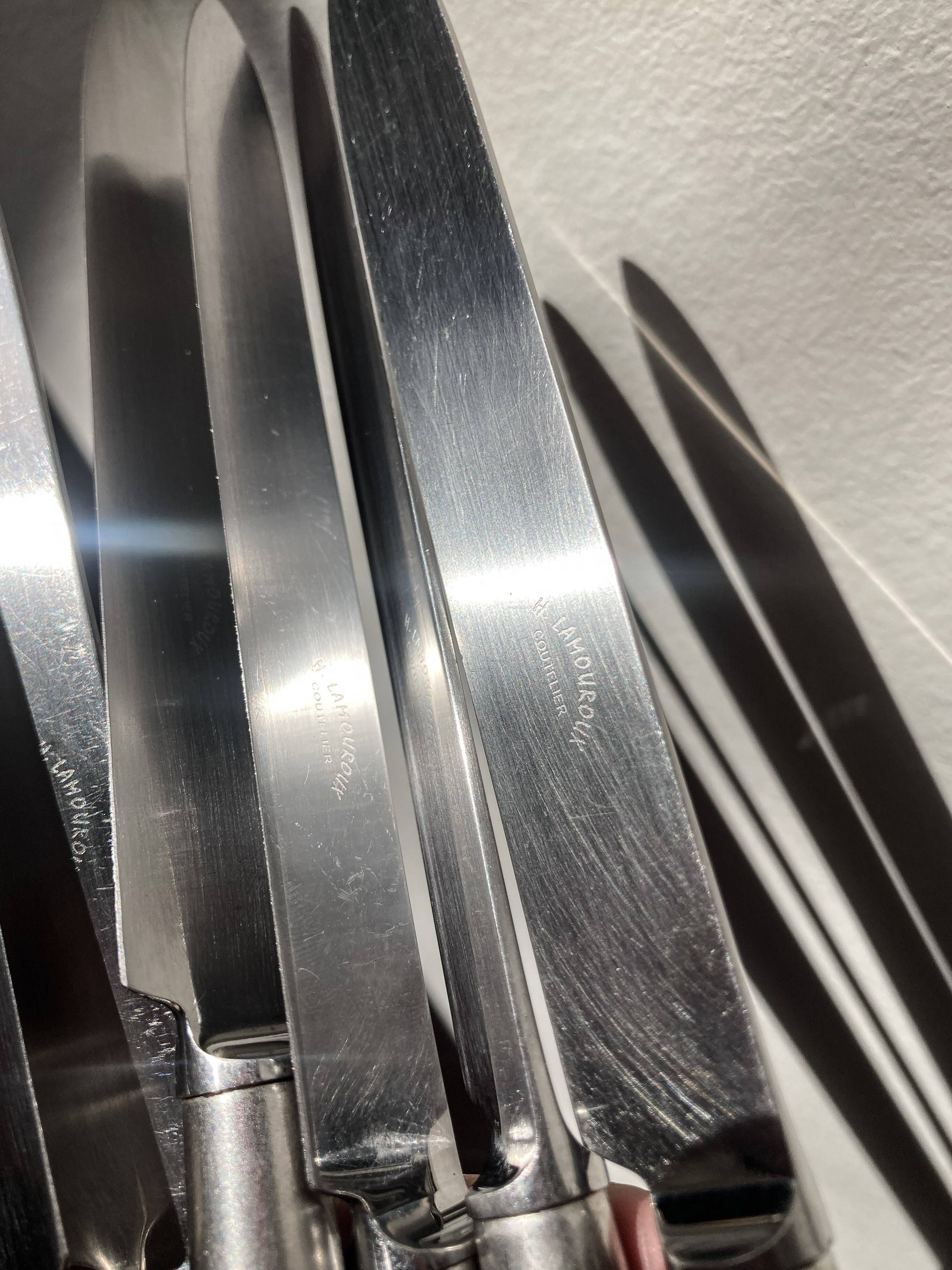 Set of six dessert or cheese knives – Maison Henri Lamouroux