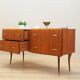 Mahogany chest of drawers, Italian design, 1960s, production: Italy