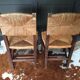 2 straw chairs