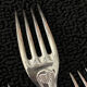 12 cutlery entremets model shell silver metal