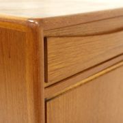Scandinavian enfilade in teak, Möbelfabriken Linden, Horda, Sweden, 1960.