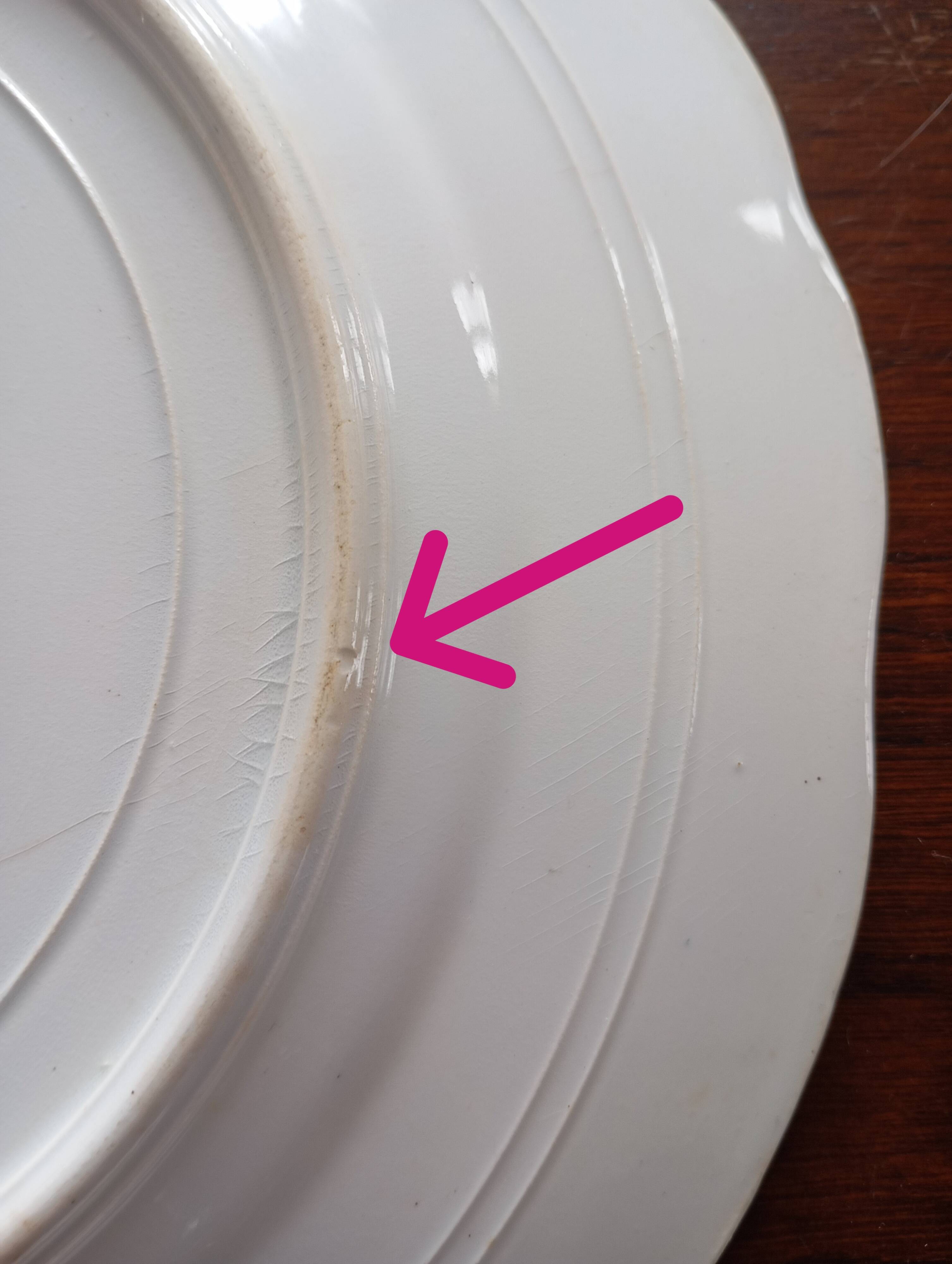 Flat plates ironstone St Amand Hamage 'Regency'