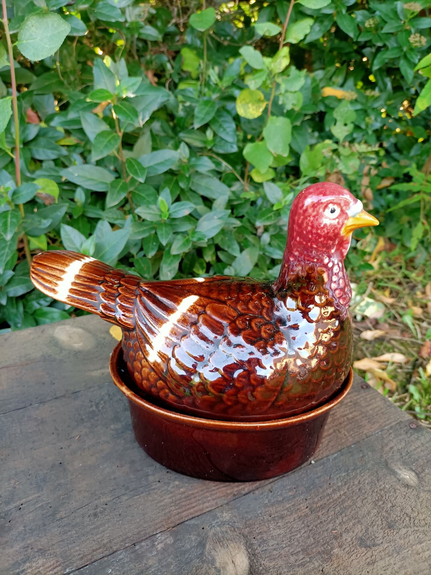 Retro zoomorphic terrine turkey