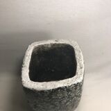 Old enamelled terracotta vase from the 70's vintage