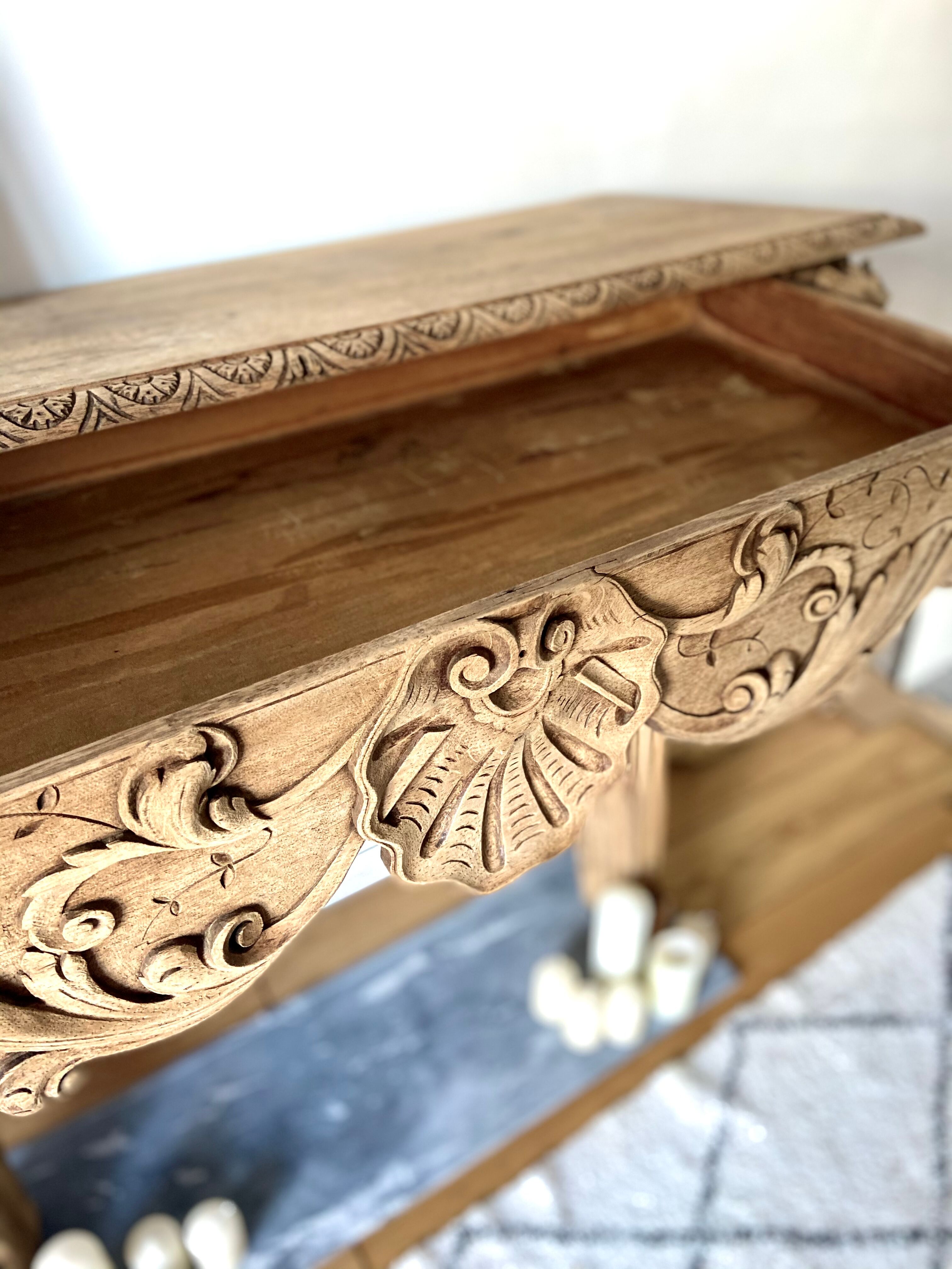 Oak fireplace mantle XIX