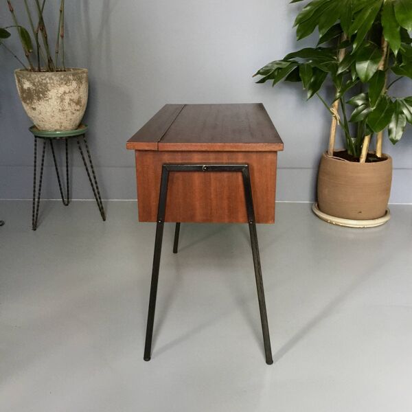 Travailleuse moderniste / boîte à couture 1960