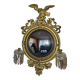 NAPOLEON III Style Witch Mirror With Tassel Candle Holders