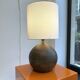 Guy Baudat stoneware ball lamp