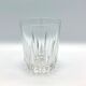 4 verres à eau en verre ciselé