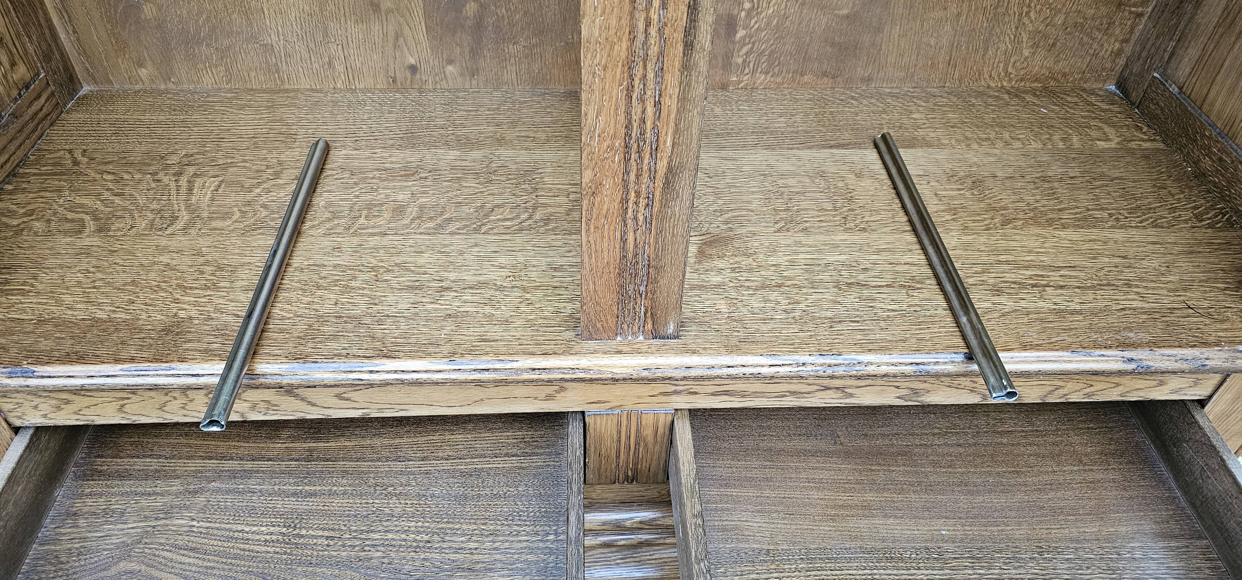 Oak wardrobe - wardrobe