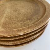 5 stoneware dessert plates