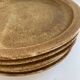 5 assiettes à dessert en grès