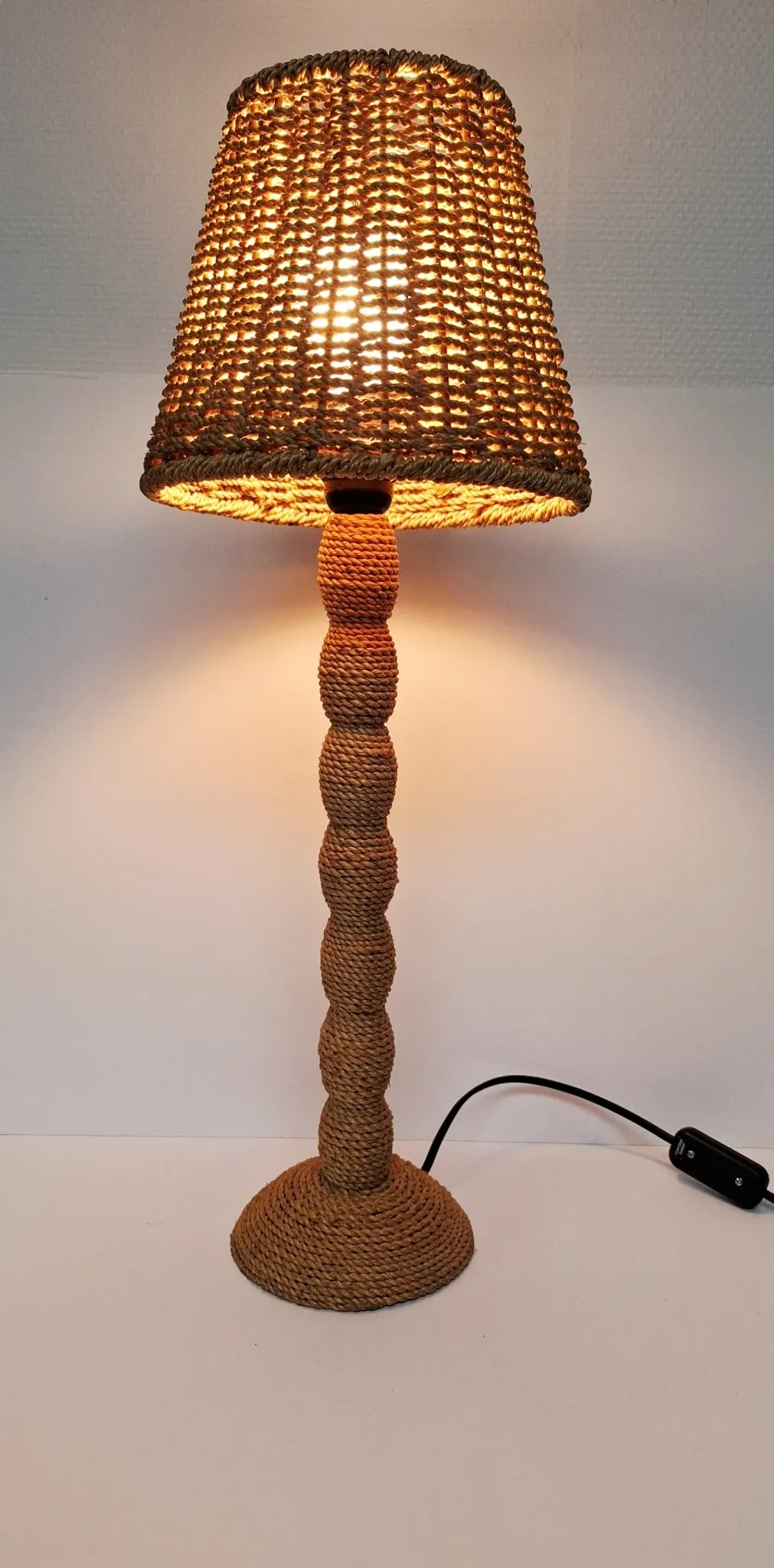 Rope lamp brutalist style