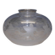 Suspension TULIPE of LAMP XIXth CRYSTAL Blown decorated with engraved vine leaves and grapes