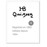 Plat ovale signé HB Quimper