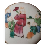 Petite boite porcelaine chine canton 19°s