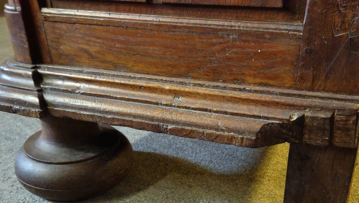 Antique carved solid walnut wardrobe – Louis XIII period