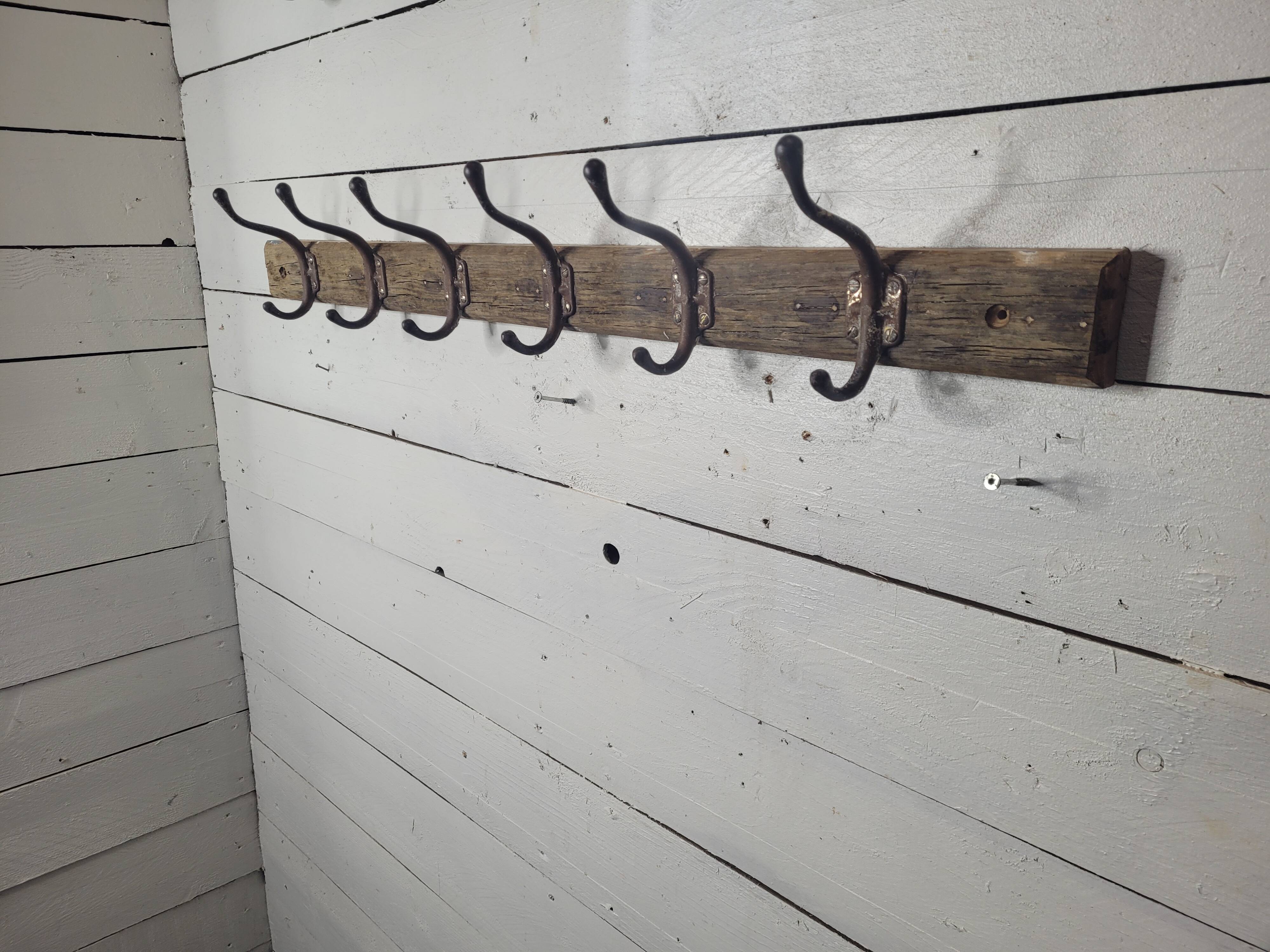 School coat rack with 6 hooks, 100cms L