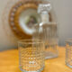 Carafe vintage whisky and its 2 glasses