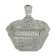 Cut glass sugar bowl