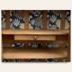 Parisian Art Deco style wardrobe in solid raw oak, 1950