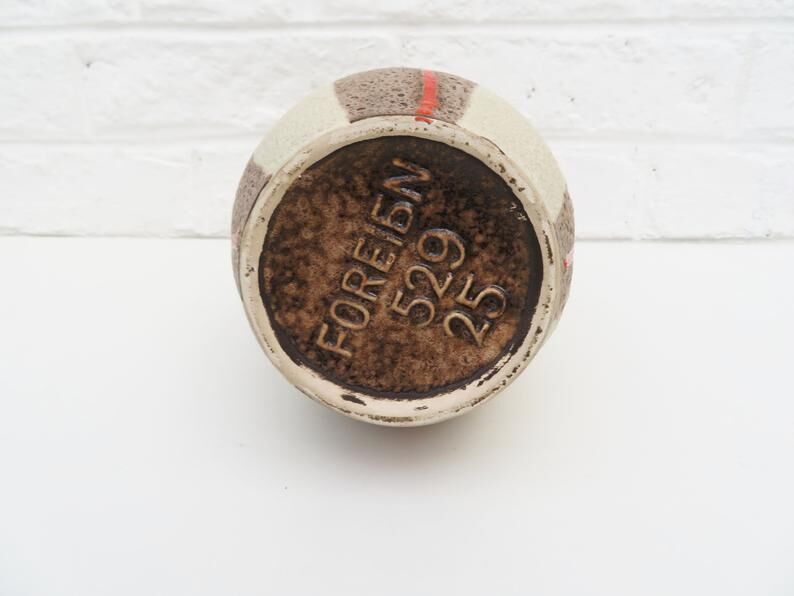 Round ceramic German vase, Scheurich Heinz Siery