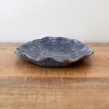 Handmade Ceramic Tray, Vintage Studio Pottery, Floral Blue White Pattern