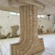 Travertine dining table 1970 Italy Tobia Scarpa
