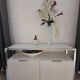 White base buffet with 2 doors - Ligne Roset – Dedicato model by Didier Gomez
