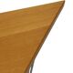 Vintage Danish triangular side table with hairpin legs design