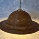 Bell-shaped reed suspension, in the style of Vivai Del Sud, Italy, 1960s.