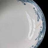 Plat de service rond et creux vintage faïence Saint Amand Nouvelle Usine Cé