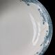 Vintage round, shallow serving dish, Saint Amand earthenware, Nouvelle Usine Cé