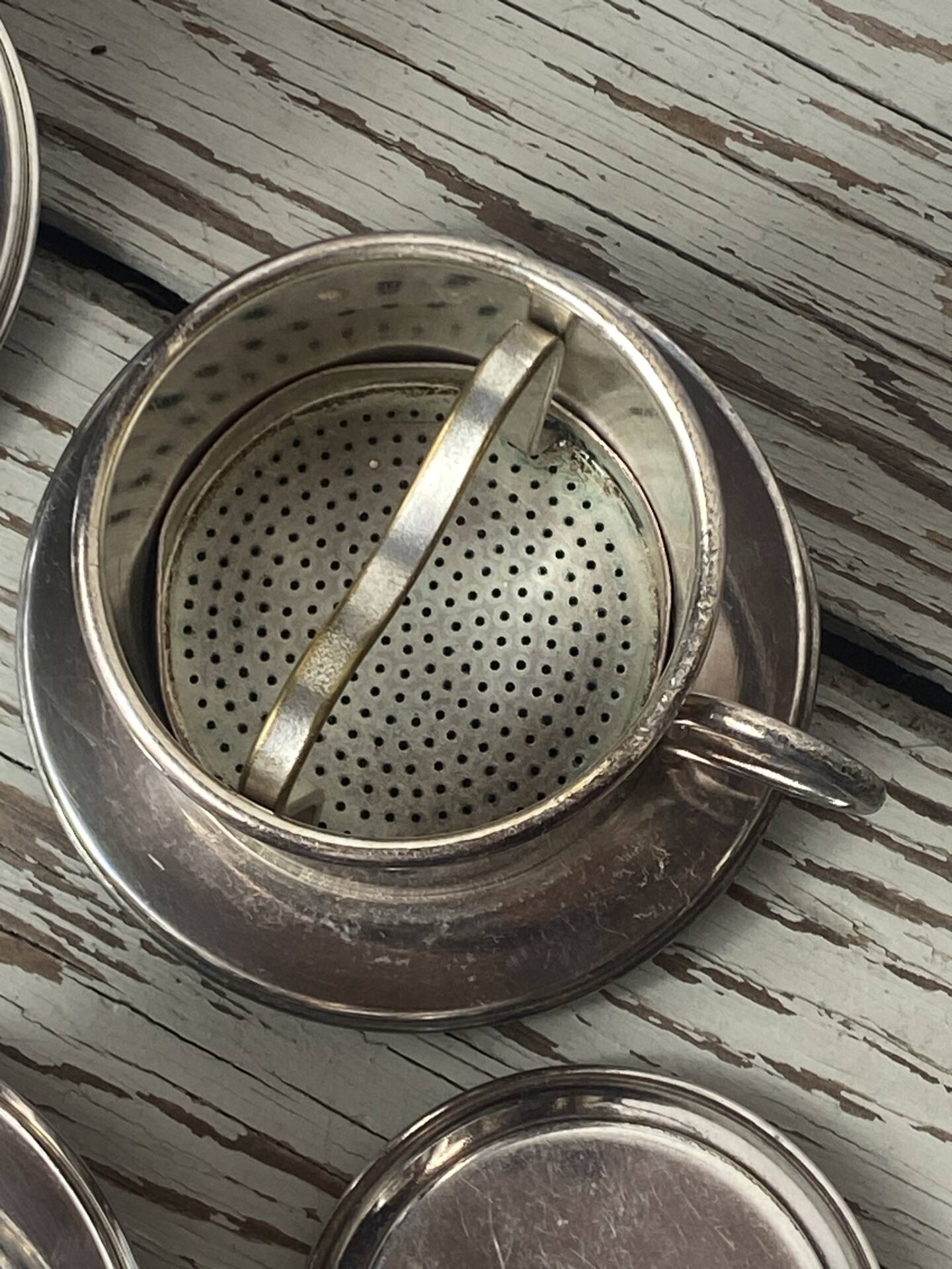 Silver-plated teapots