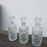 Vintage glass bottles flasks