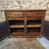 Buffet Ancien Français du XVIIᵉ Siècle en Bois de Châtaignier