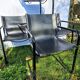 4 Matteo Grassi armchairs in black leather