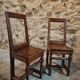 Set of 2 Antique Oak Chairs – 19th Century, Auvergne