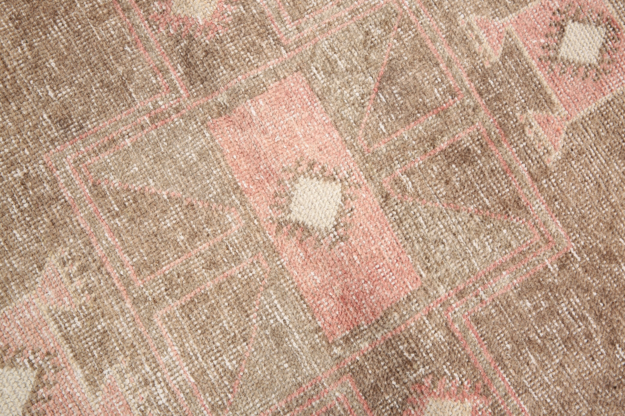3x12 geometric neutral turkish runner rug, 379x91cm