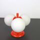 Small mid-century wall sconce in orange by Kaiser, Germany, 1960s