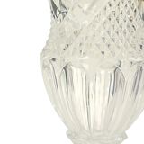 Vase Vintage Cristal de Bohème Motif Diamant Médicis 23cm