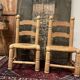 Paire de chaises pailles dudouyt