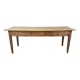Fir farmhouse table with drawers