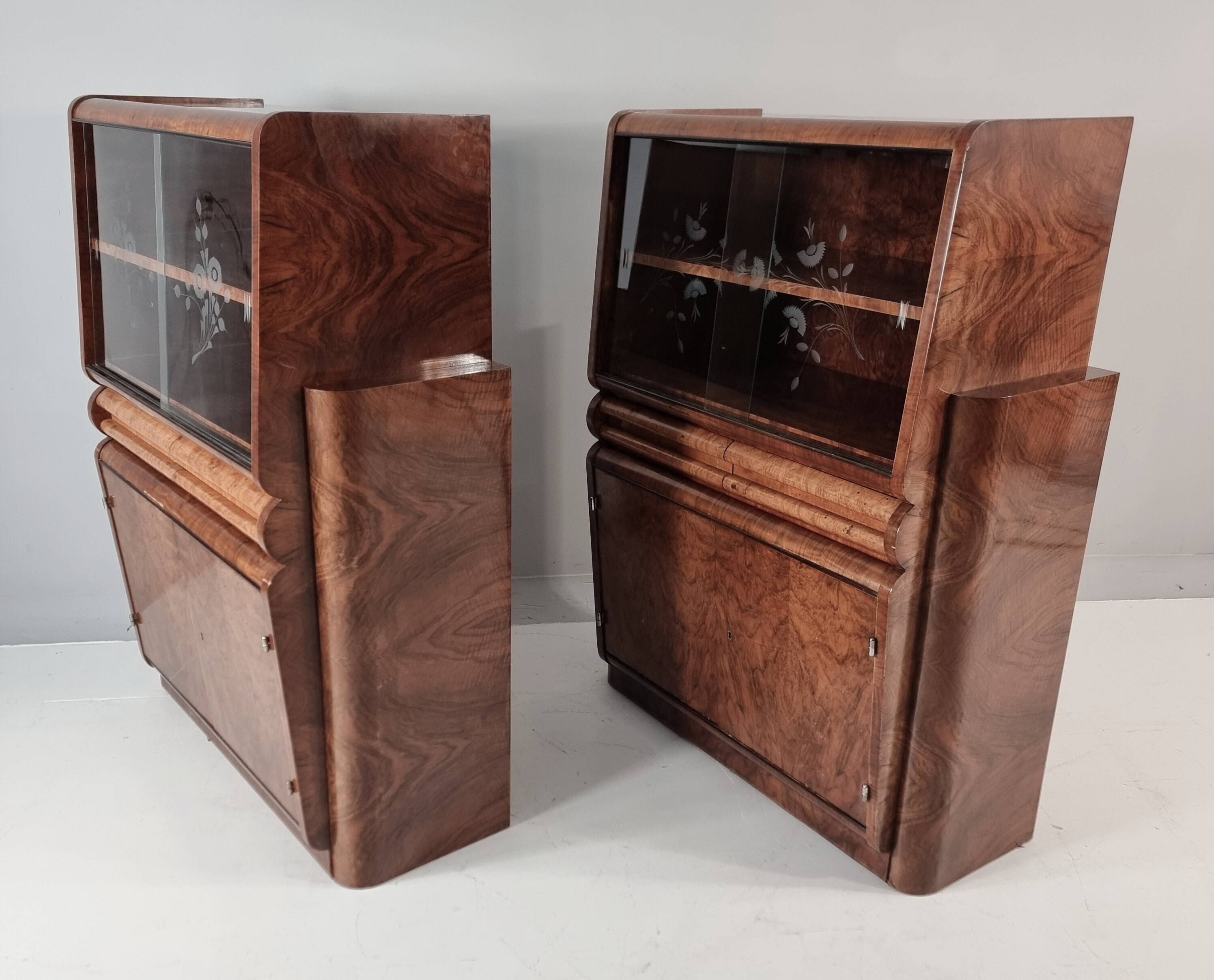 Art Deco Cabinets, 1940s